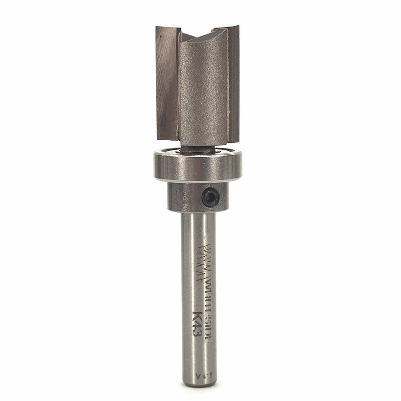 Bearing Template Router Bit - Shank:1/4" - Diameter:5/8" - Cutting Length:3/4"